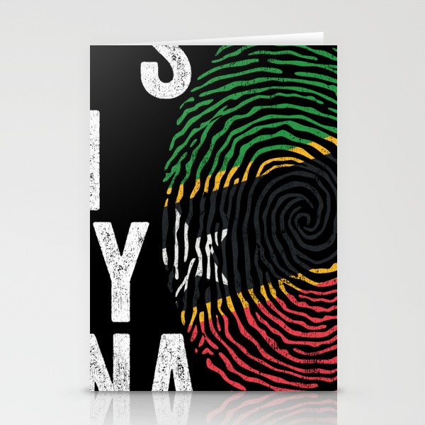 It's In My DNA - St Kitts and Nevis Flag Stationery Cards