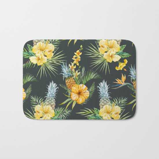 Pineapple Pattern 03 Bath Mat