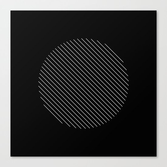 Tilt - Black and White Minimalism Abstract Canvas Print
