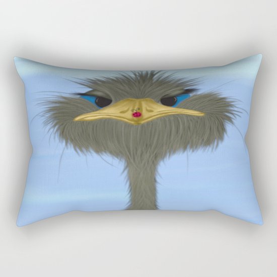 George And His Visitor Rectangular Pillow