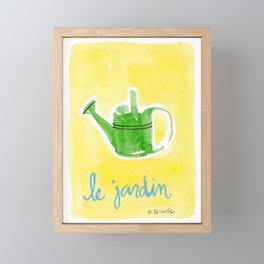 French Watering Can Framed Mini Art Print