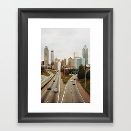 Atlanta Skyline Framed Art Print