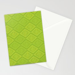 Green Diamond African Pattern Stationery Card
