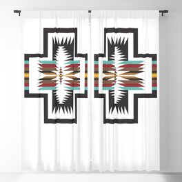 Indian Tribal Cross Blackout Curtain