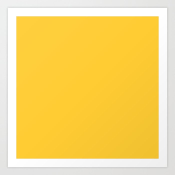 Sunglow Yellow Classic Solid Color Art Print