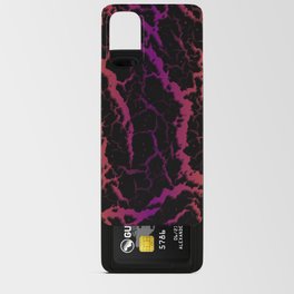 Cracked Space Lava - Orange/Purple Android Card Case