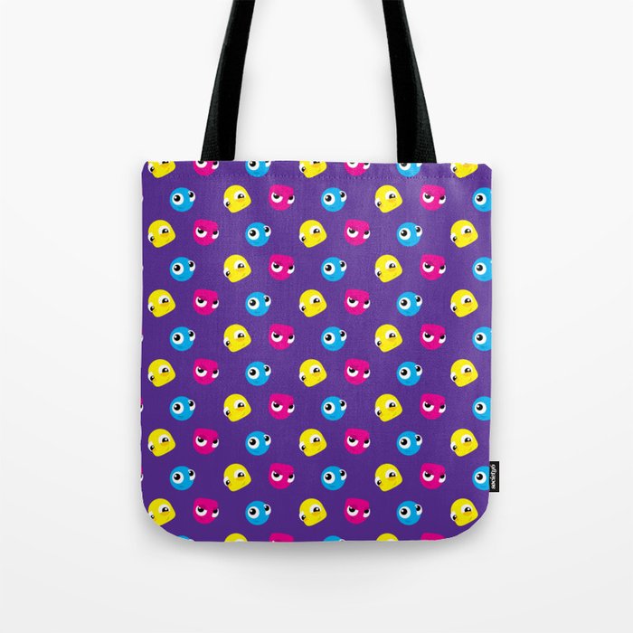 blobies pattern purple Tote Bag