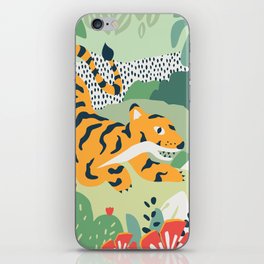 tiger in the jungle iPhone Skin