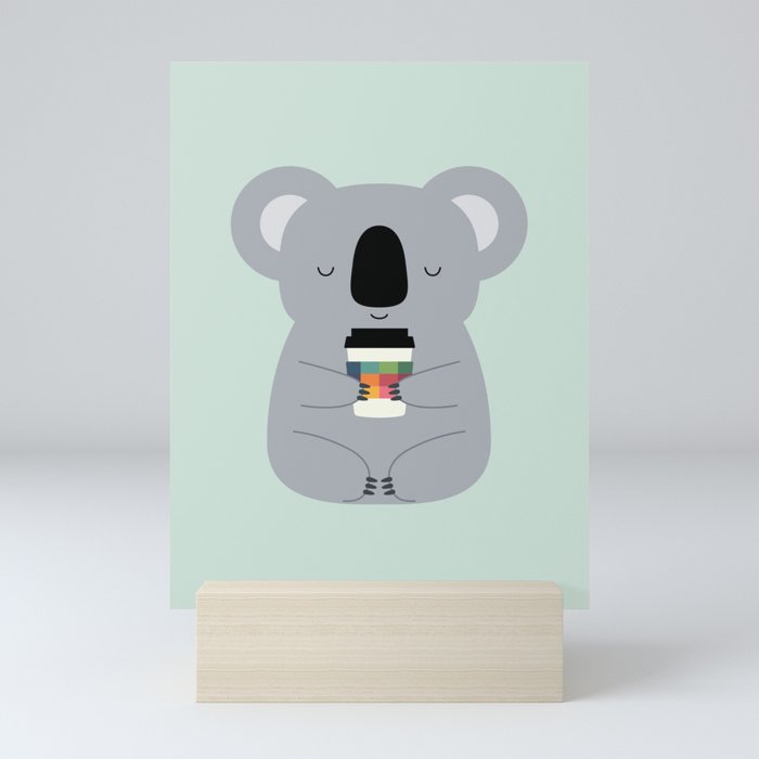 Koala Coffee Time Mini Art Print