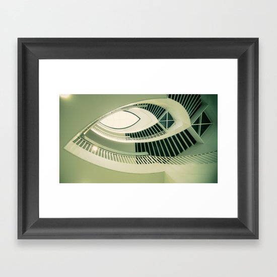 teardrop stairs Framed Art Print