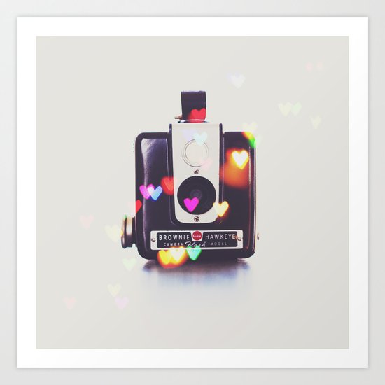 Heart Brownie Hawkeye Art Print