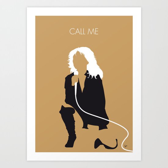 No030 MY Blondie Minimal Music poster Art Print