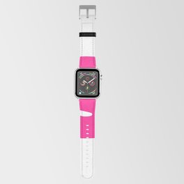 s (Dark Pink & White Letter) Apple Watch Band