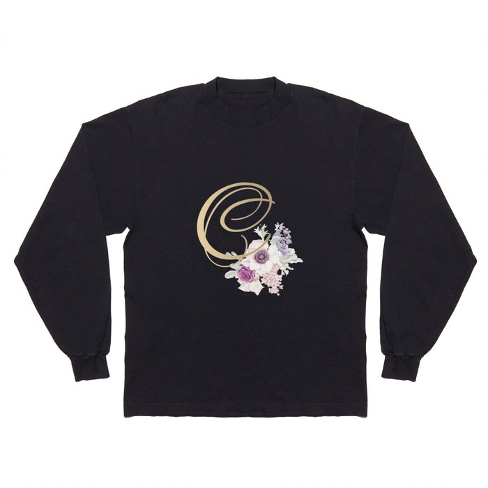 Letter C Long Sleeve T Shirt