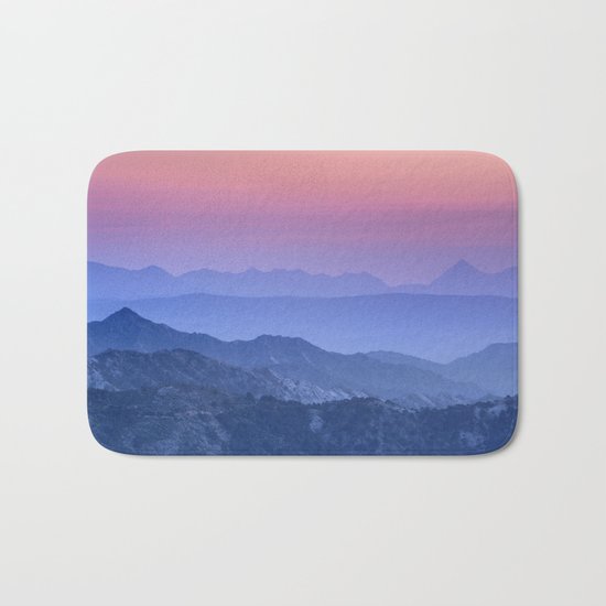 "Mountain dreams". At sunset. Bath Mat