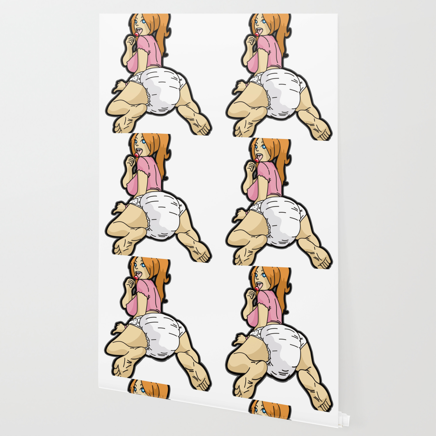 Diaper Girl Adult Baby Abdl Ageplay Brat Little Wallpaper By