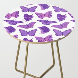 Texas Butterflies – Purple and Pink Pattern Side Table