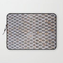 Rusty white industrial grating. Laptop Sleeve