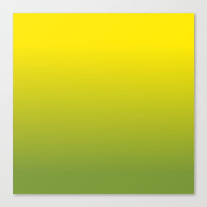 OMBRE YELLOW GREEN COLOR GRADIENT PATTERN  Canvas Print