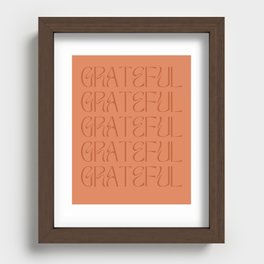 Grateful Art Print Recessed Framed Print