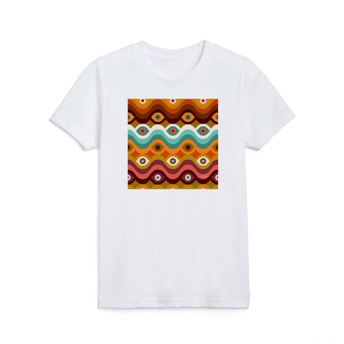 Psychedelic Eye Melt – 60s Palette Kids T Shirt