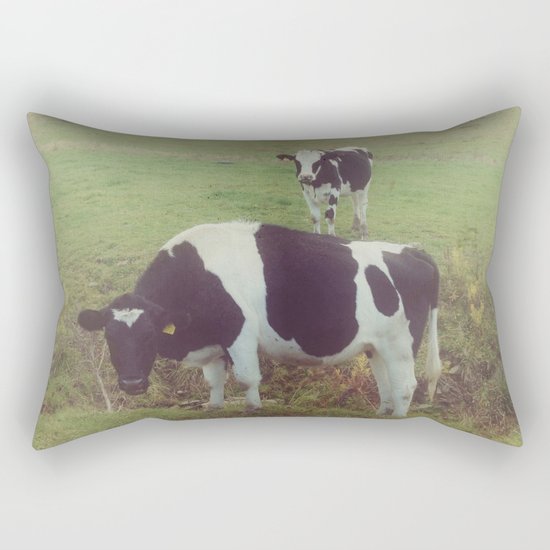 Rustic Cows Rectangular Pillow