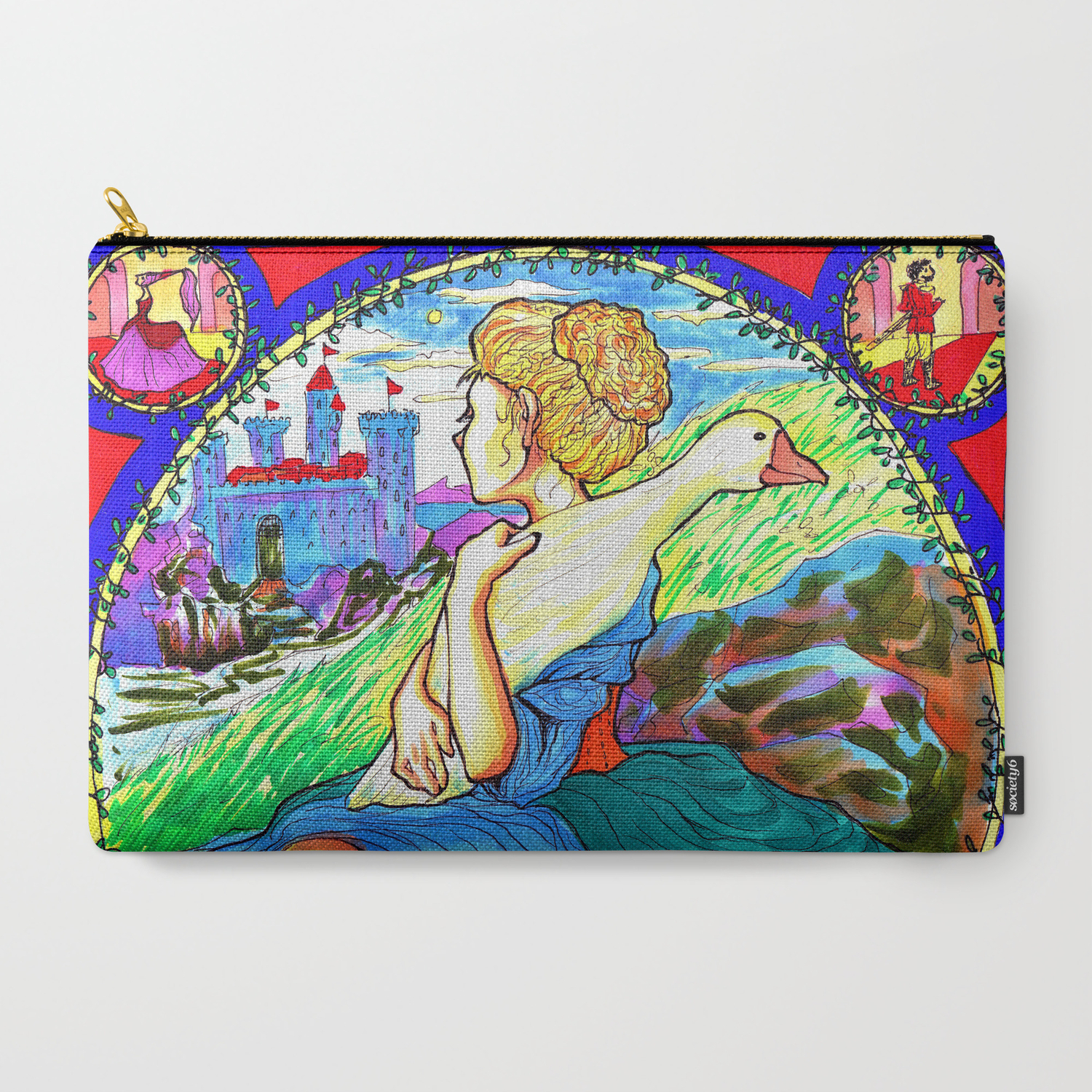 Goose Girl Fairy Tale Illustration Carry All Pouch By Sarah Hogman Society6