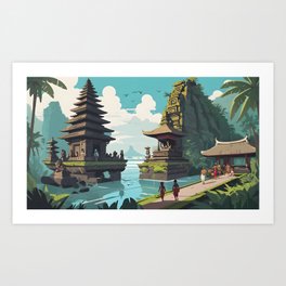 Bali lagoon Art Print