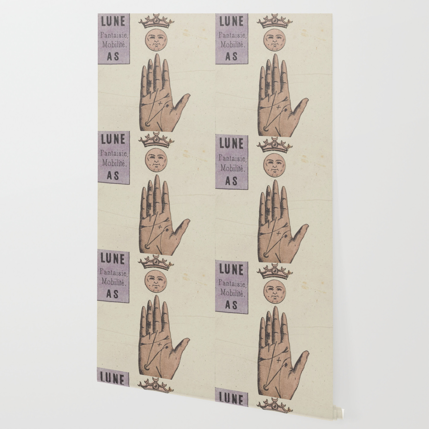Vintage French Moon Tarot Card Wallpaper By Bluespecsstudio Society6