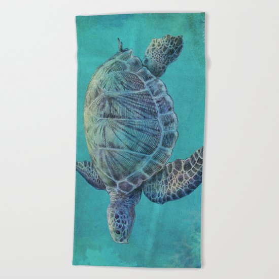 Deep Blue Beach Towel
