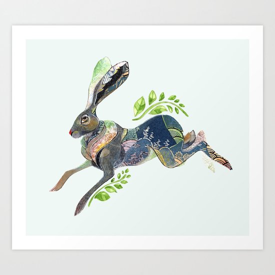 Spring Rabbit Art Print