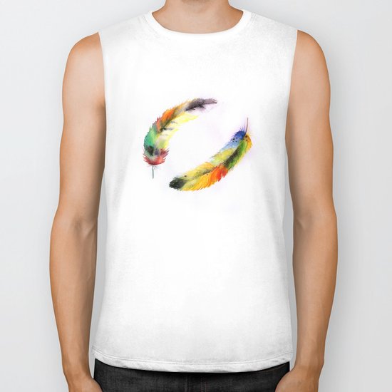 Feathers II Biker Tank