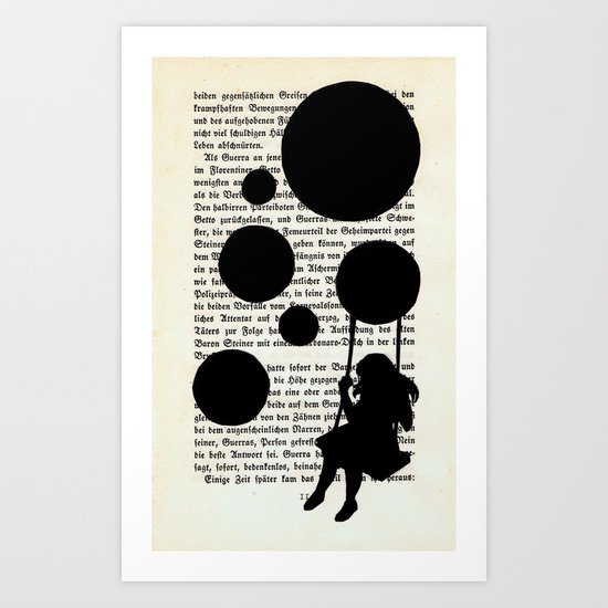 Playing with my Shadows Art Print