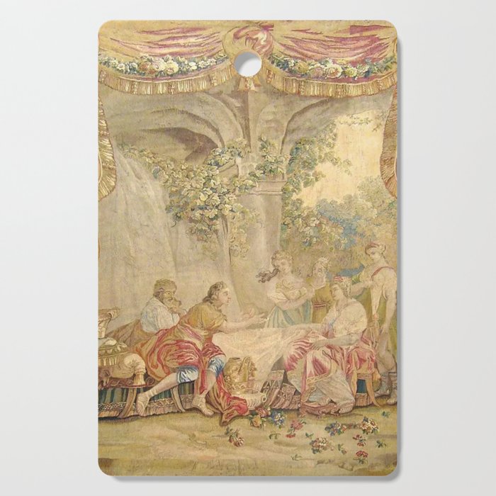 Antique 18th Century 'Telemachus & Calypso' Mythological French Aubusson Tapestry  Cutting Board