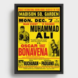 Ali vs. Bonavena Framed Canvas