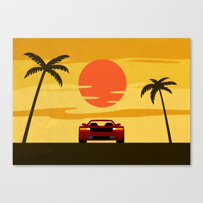 Sunset Cruising Canvas Print