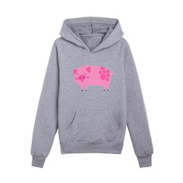 Pig and tulip Kids Pullover Hoodies