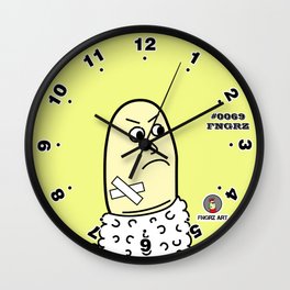 FNGRZ - #0069 - cartoon finger art artwork collection Wall Clock