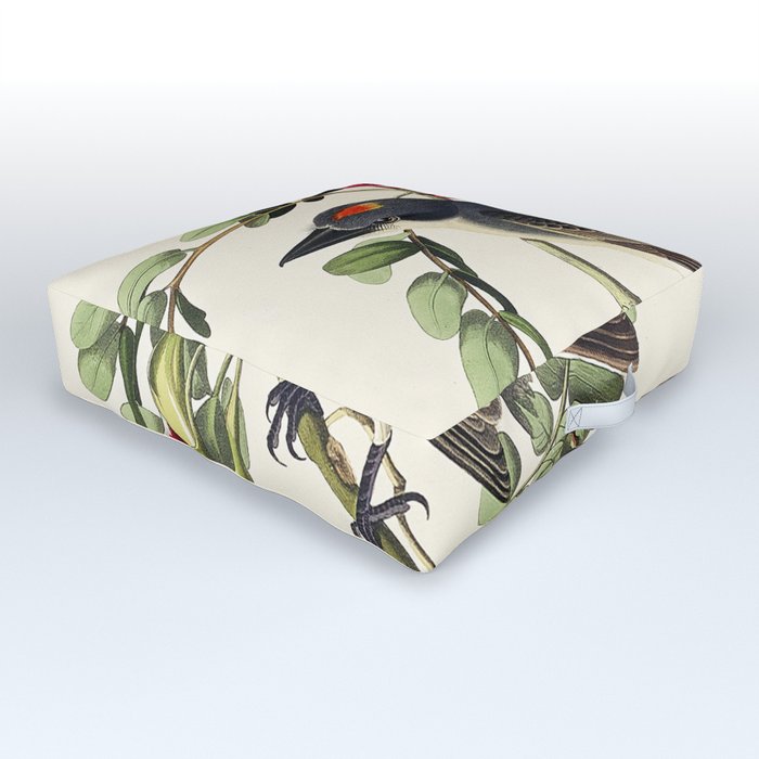 Piping Flycatcher Outdoor Floor Cushion