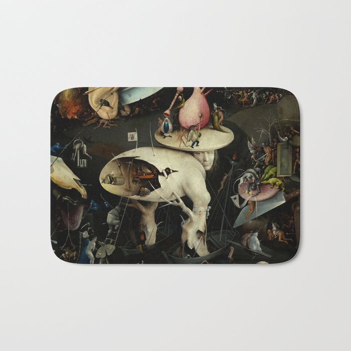 The Garden of Earthly Delights, Right Panel by Hieronymus Bosch Bath Mat