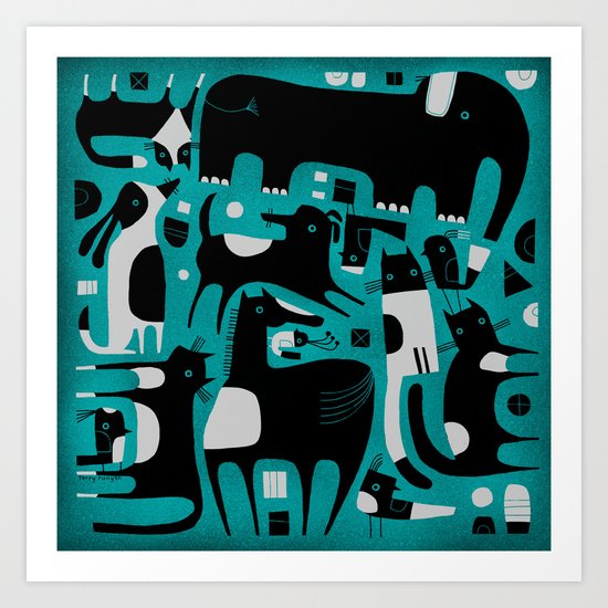 ANIMAL PATTERN Art Print