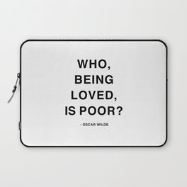 Oscar Wilde Love Quotes  Laptop Sleeve