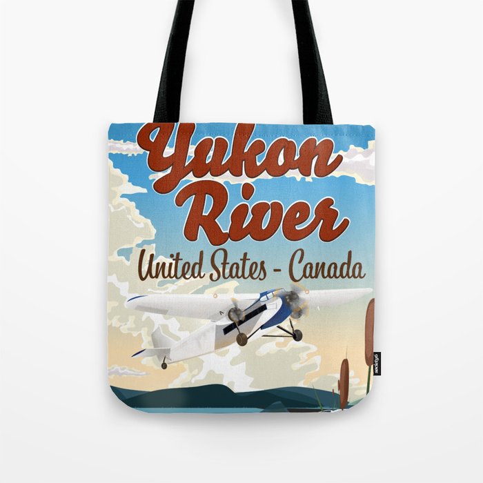 Yukon River United States Canada travel poster  Tote Bag