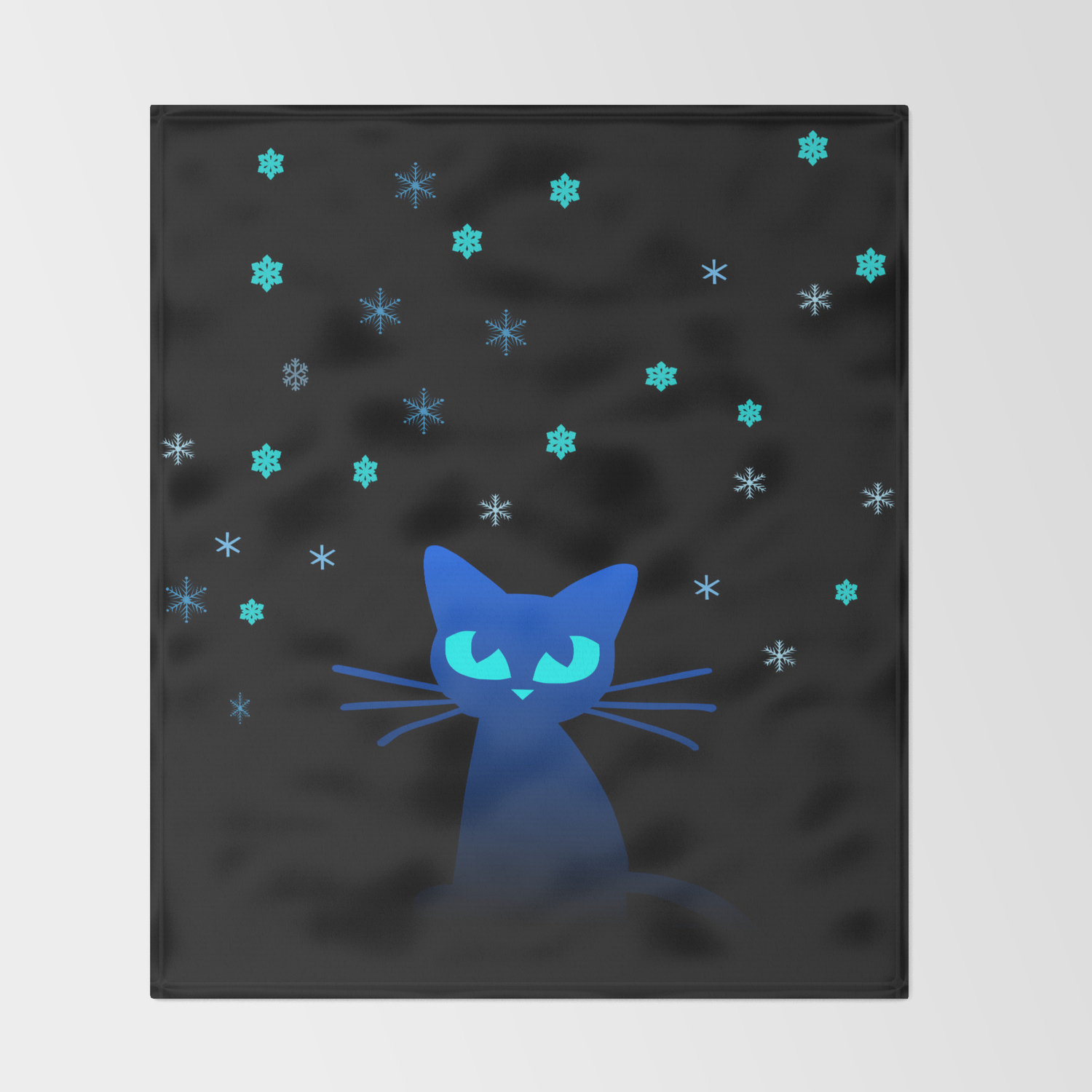 Glow In The Dark Cat Throw Blanket By Kookyphotography Society6