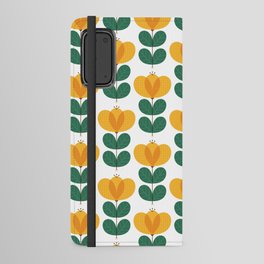 Scandi yellow poppy Android Wallet Case