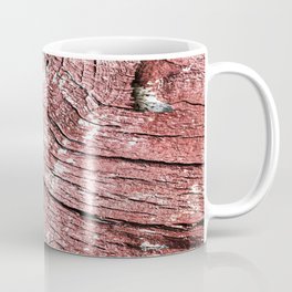 Texture design of an old rotten wood, badly cracked with time Mug