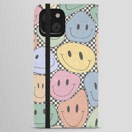 Trippy Smiley Face iPhone Wallet Case