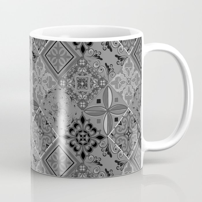 Patchwork,mosaic,flowers,azulejo,quilt,tiles,Portuguese style art Coffee Mug