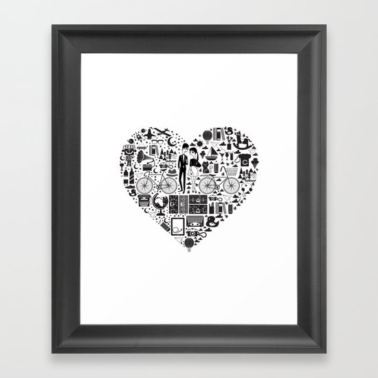LIKES PATTERNS Framed Art Print