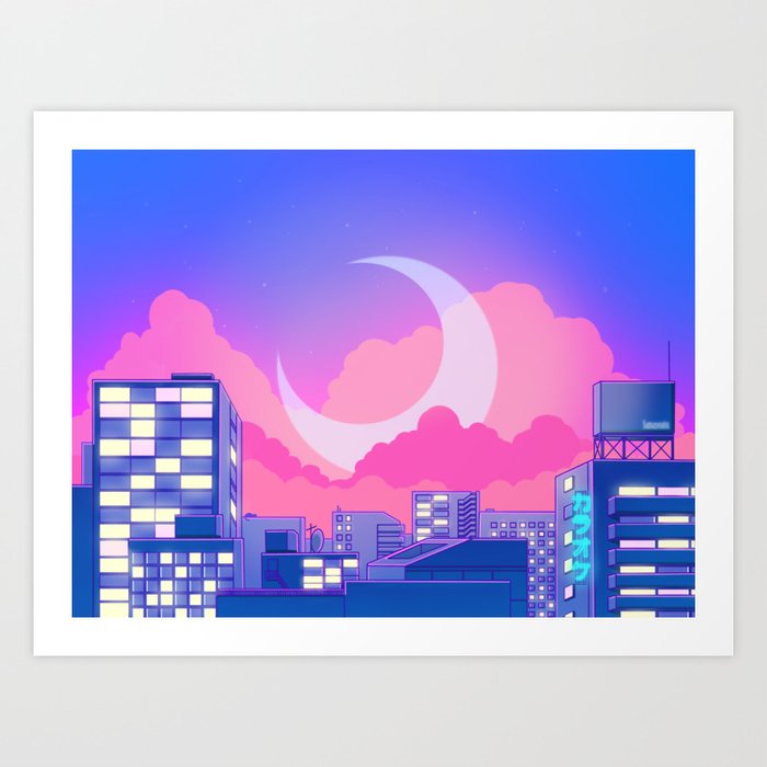 Dreamy Moon Nights Kunstdrucke